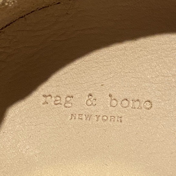 RAG & BONE Kent Espadrille Platform Sneakers Dune Tan Suede Womens Size 37 - Picture 10 of 12